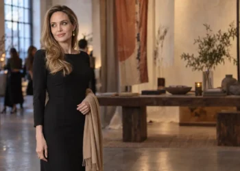 Angelina Jolie attending a public event in 2026