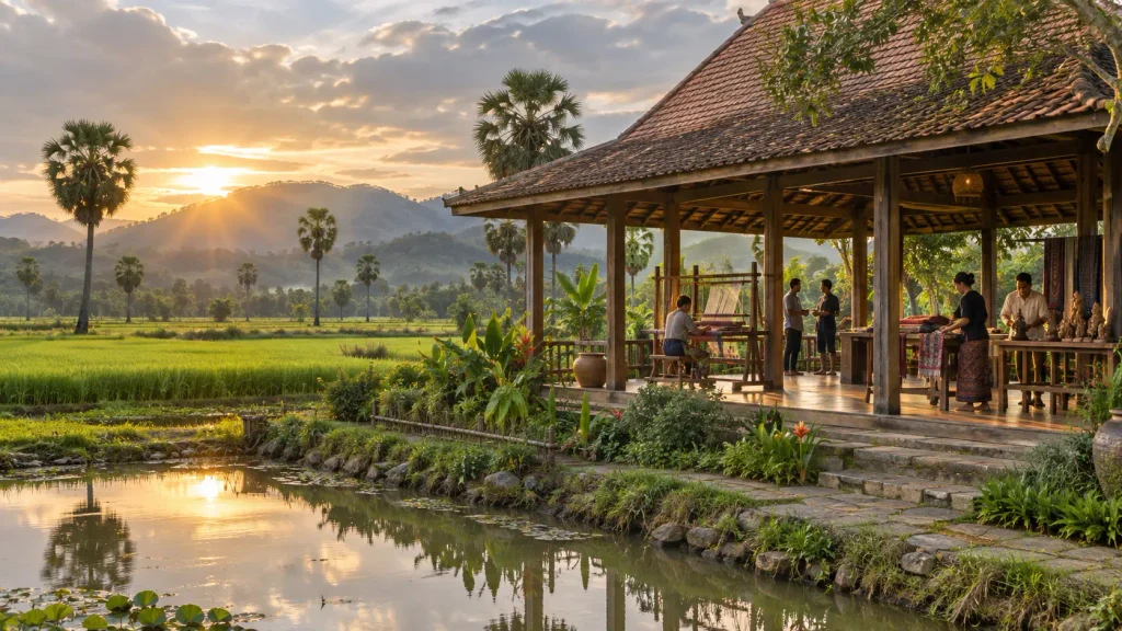 Cambodian landscape representing Angelina Jolie’s plans to spend more time in the country