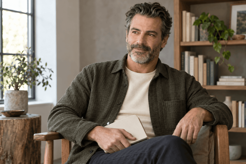 Official author portrait of wellness writer Jim Curtis