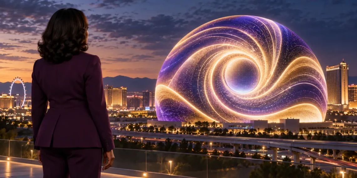 Oprah Winfrey promoting AHA at the Las Vegas Sphere