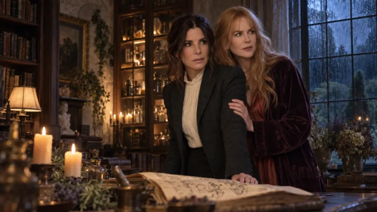 Sandra Bullock and Nicole Kidman as the Owens sisters in Practical Magic 2