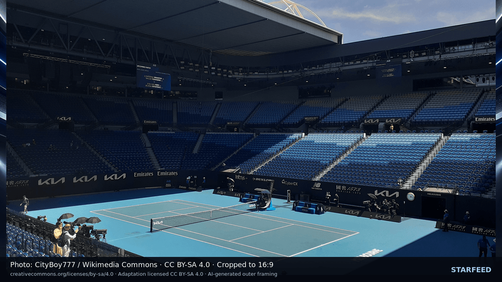 Interior of Rod Laver Arena in Melbourne