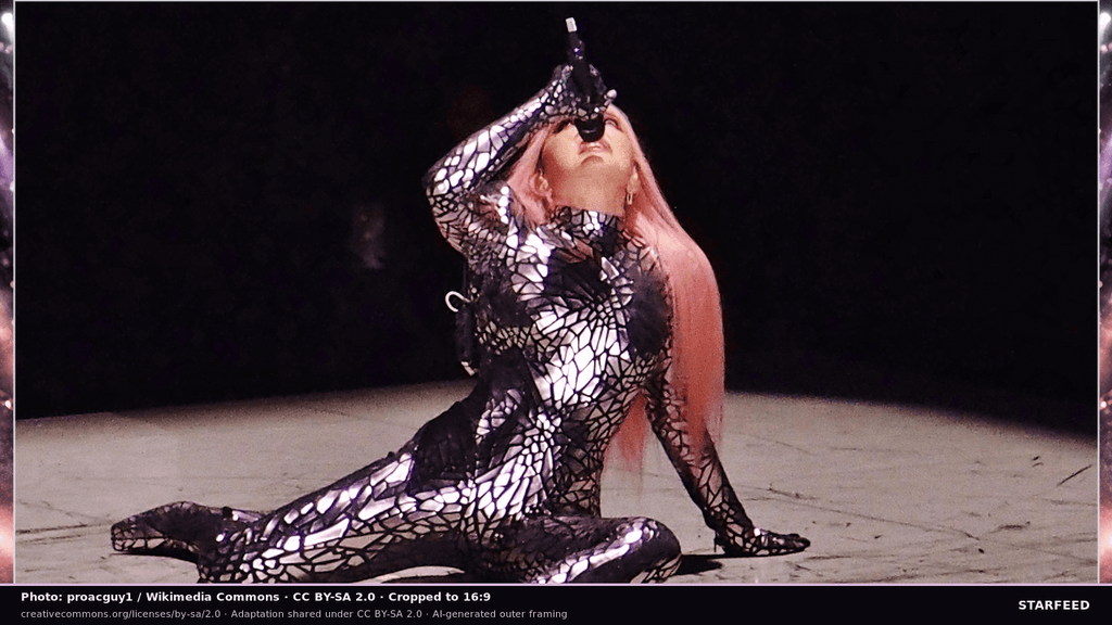 Madonna photographed during a 2024 concert performance